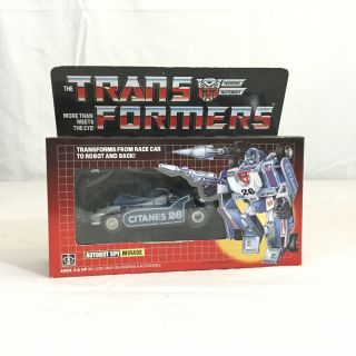 1984 Transformers G1 Autobot Spy Mirage Hasbro Trans Formers Nib