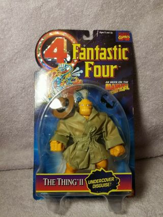 1995 Toy Biz Fantastic Four The Thing Ii Undercover Disguise Moc 2b3