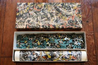 Vintage Jackson Pollock Springbok Jigsaw Puzzle - Convergence - W/poster 340 Pc