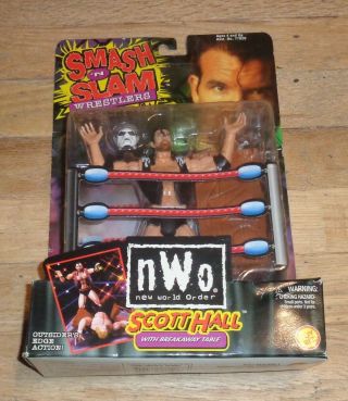 1999 Wcw Nwo Toy Biz Scott Hall Smash N Slam Wrestling Figure Wwf Wwe