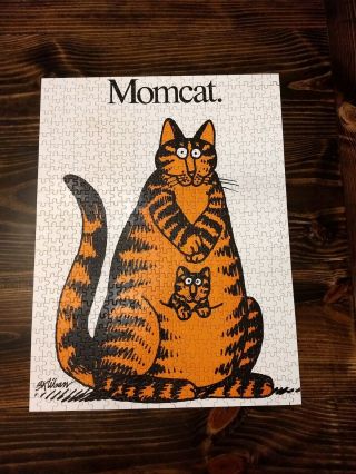Vtg MomCat Jigsaw Puzzle By B Kliban Great American Puzzle Company PP904 18x24” 2