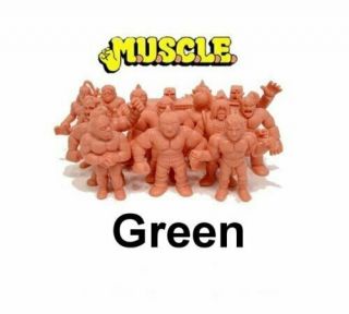 Vintage 1985 Mattel Toys M.  U.  S.  C.  L.  E.  Men Loads To Choose Green