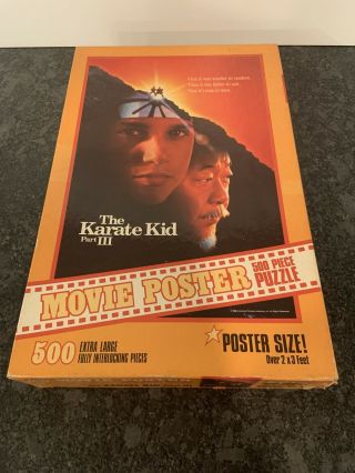 The Karate Kid Part Iii Extra Large 500 Piece Mb Movie Poster Puzzle Complete