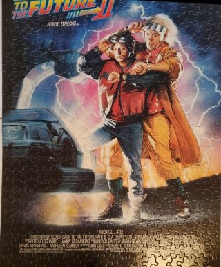 Vintage Back To The Future Part Ii Movie Poster 500 Piece Puzzle Complete - Mb