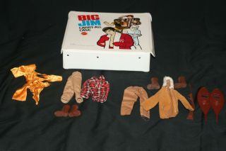 Vintage Mattel Big Jim Carry - All Case W/ Outfits