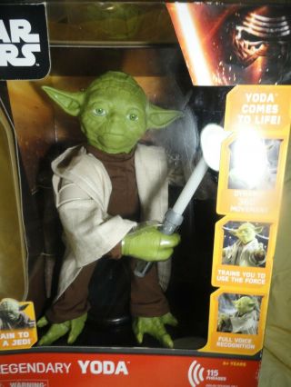 Yoda Jedi Master Legendary Star Wars Figure 16 " Light Sound,  (box Shelf Ware)