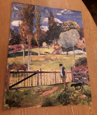 500 Piece Springbok " Landscape Paul Gauguin " Jigsaw Puzzle Complete