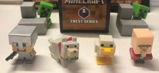 Minecraft Mini - Figure Chest Series 1 (Dark Purple) - Priest Wolf Steve & More 2