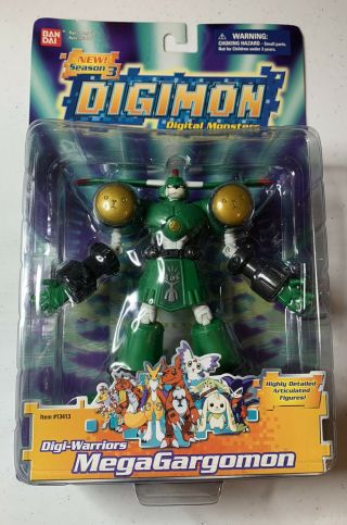 Digimon Digi - Warriors: Megagargomon Season 3 Action Figure 6 " - 2001 Bandai