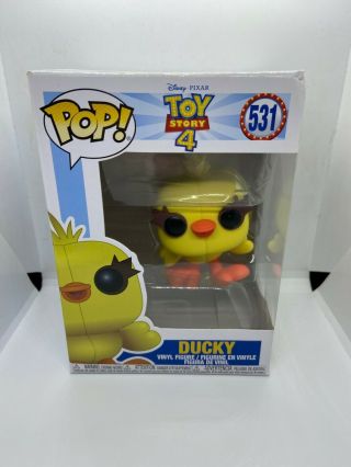 Funko Pop Vinyl Ducky Figure.  Pre - Owned.  Disney Toy Story 531