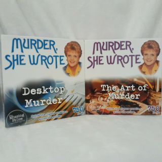 Murder She Wrote The Art Of Murder Desktop Murder Mystery Jigsaw Puzzle Set