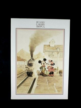 Tenyo Disney Mickey And Minnie Train Jigsaw Puzzle 500 Piece