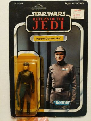 Vintage Star Wars Imperial Commander Rotj Figure 1983 Unpunched