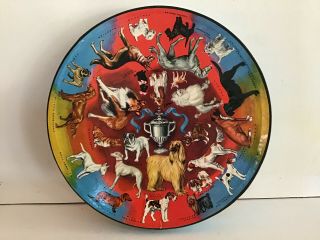 Vintage Springbok 500 - Piece Circular Puzzle: Prize Dogs 1966