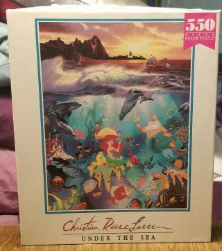 Christian Riese Lassen 550pc Under The Sea Disney Little Mermaid Puzzle 24”x18”