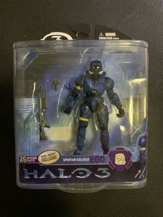 C1 Halo 3 Walmart Exclusive Spartan Soldier Eod Series 2 Blue Mcfarlane 2008