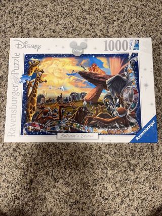 Ravensburger Jigsaw Puzzle Disney Collectors Edition Lion King 1000 Piece