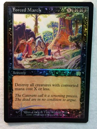 Mtg 1x Foil Forced March Mercadian Masques Legacy Magic The Gathering Card X1 Nm