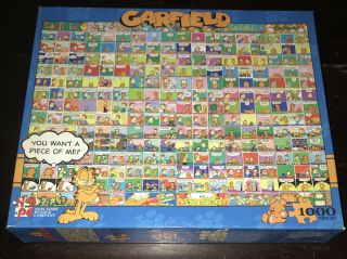 Garfield Comic Strip 1000 Piece Jigsaw Puzzle York Puzzle Co Usa Cartoon Art