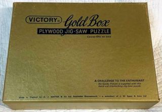 Complete Victory Gold Box 300 Pc Wooden Puzzle 7101 Cries Of London Nr