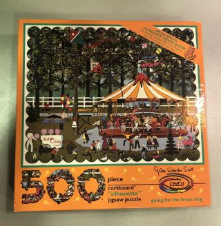 Jane Wooster Scott Going For The Brass Ring 500 Piece Jigsaw Puzzle 16 " X 20 "