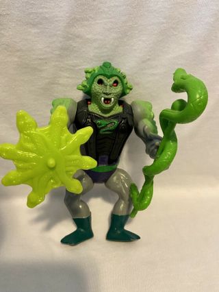 Vintage Motu Snake Face Action Figure Masters Of The Universe He Man Complete