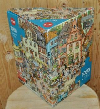 Doro Gobel,  Peter Knorr: Market Place Heye Puzzle 1000 Piece Complete