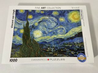 1000 Piece Jigsaw Puzzle Eurographics Vincent Van Gogh The Starry Night Vg
