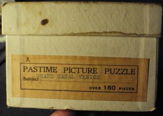 Parker brothers Wooden Jigsaw puzzle pastime 