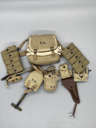Us Wwii Airborne Division Normandy Custom Web Belt Set | Did | Soldier Story 1/6
