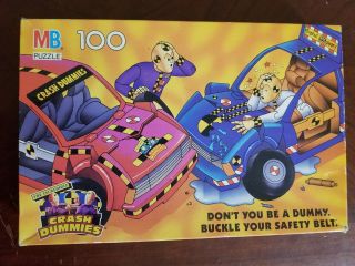 Vintage 1992 Crash Test Dummies Puzzle 100pc - Complete - Rare