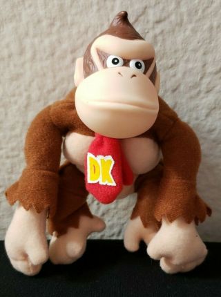 Vtg.  Donkey Kong Bean Bag Plush 1999 Nintendo Toysite 5 " Beanie N64 Smoke