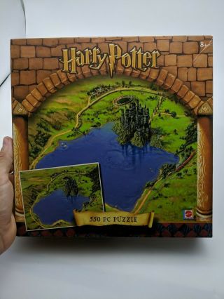 Harry Potter Hogwarts School Grounds And Castle 550 Pc Puzzle 2001 Complete