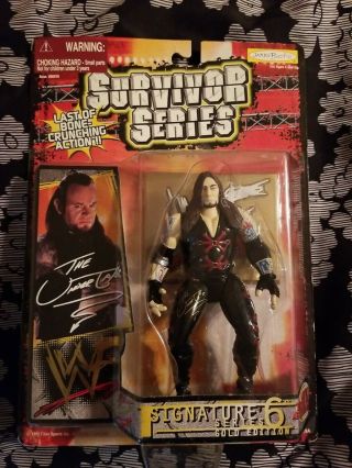 Rare 1999 The Undertaker Survivor Series Signature Series 6 Gold Edition Figure