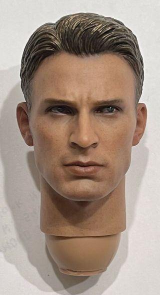 1/6 Hot Toys Mms243 Captain America Winter Soldier Steve Rogers Head Sculpt