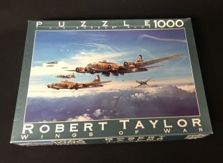 Robert Taylor Wings Of War Return From Schweinfurt Wwii 1000 Pc Puzzle Complete