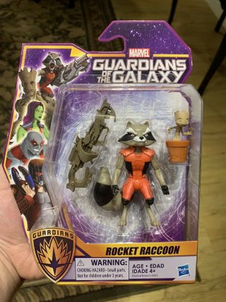 Marvel Guardians Of The Galaxy Rocket Raccoon Action Figure Hasbro