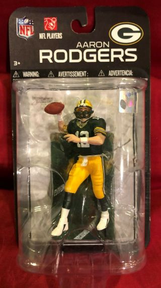 Mcfarlane Nfl 3 Inch Aaron Rodgers Green Bay Packers - Pretty Rare