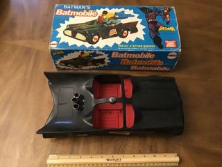 Vintage Mego Batmobile 1974 Good Batman Dc Comics Box
