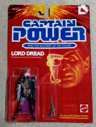 Captain Power Lord Dread Action Figure Moc 1987 Mattel