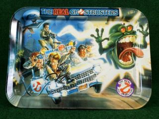 The Real Ghostbusters Animated Series Tv Tray - 1986 Columbia Pictures Slimmer
