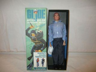 2003 Hasbro G.  I.  Joe Action Sailor Action Figure W/ Coffin Box Complete