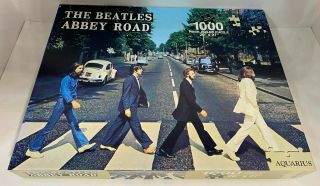 The Beatles Abbey Road 1000 Piece Puzzle Aquarius 20”x 27” Inch.  Complete