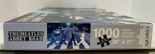 The Beatles Abbey Road 1000 Piece Puzzle Aquarius 20”x 27” Inch.  Complete 3