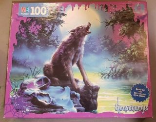 The Werewolf Of Fever Swamp Goosebumps Jigsaw Puzzles Mb 100 Piece Vintage 1996