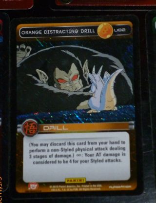 Dragon Ball Z Tcg Dbz Panini Card Carddass Prism Carte U92 Orange Distracti Foil