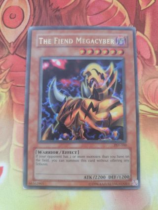 Psv - 100 Yugioh The Fiend Megacyber Ultra Rare Lightly Played Old School Anime