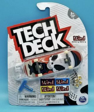 Tech Deck Blind Grim Reaper Gold Series 13 Fingerboard Skateboard Wheels Tool
