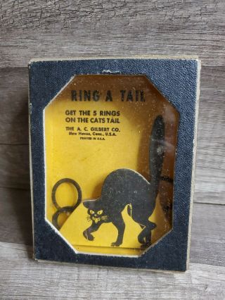 Vintage A.  C.  Gilbert Ring A Tail Dexterity Boxed Puzzle