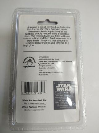 Applause Star Wars Episode One I 1 Logo Metal Collector ' s Pin BNIP Collectible 2